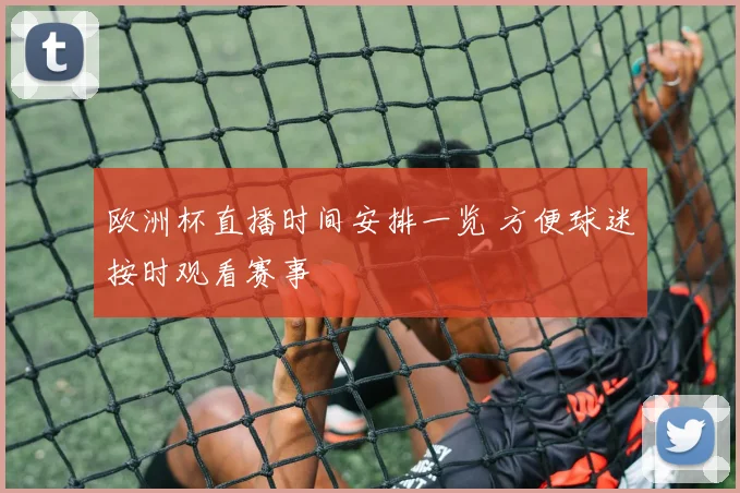 欧洲杯直播时间安排一览 方便球迷按时观看赛事